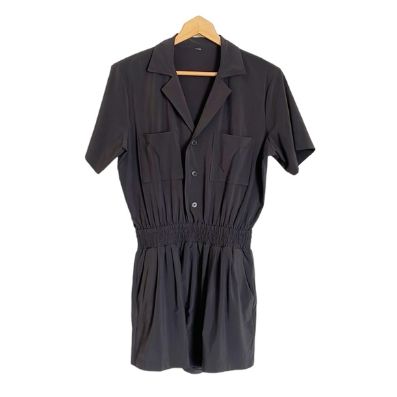 Vuori Pants - Vuori Black Villa Lightweight Travel Short Romper size S